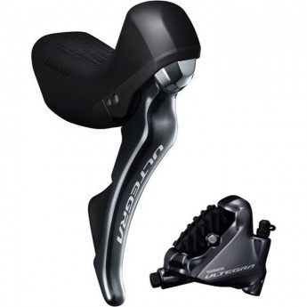 Шифтер/Тормозная ручка SHIMANO ULTEGRA, R8020(правый 11 скоростей)/BR-R8070(задний), трос с оплеткой, SM-BH90, для крепления 25 мм