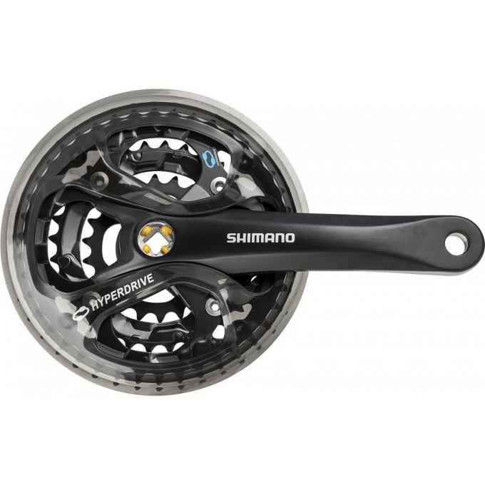 Система SHIMANO ACERA, M361, 170 мм, квадрат, 42/32/22T, защита, черный EFCM361C222CL Система SHIMANO ACERA, M361, 170 мм, квадрат, 42/32/22T, защита, черный EFCM361C222CL