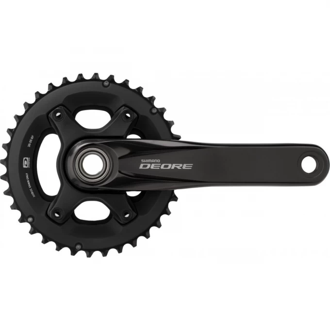 Система SHIMANO DEORE, M6000-2, 175 мм, интегрированный вал, 10 скоростей, 36/26T без каретки, черный EFCM6000EX66X Система SHIMANO DEORE, M6000-2, 175 мм, интегрированный вал, 10 скоростей, 36/26T без каретки, черный EFCM6000EX66X
